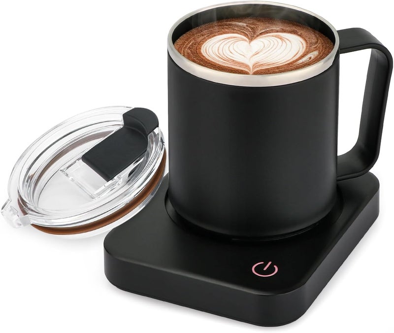 Vobaga Coffee Mug Warmer & Mug Set for Desk - Auto Shut Off & 3 Heat Settings, Includes 15oz Stainless Steel Mug, Smart Coffee Cup Warmer, Home Office Essentials Coffee Set（Mug Included） - Image 1